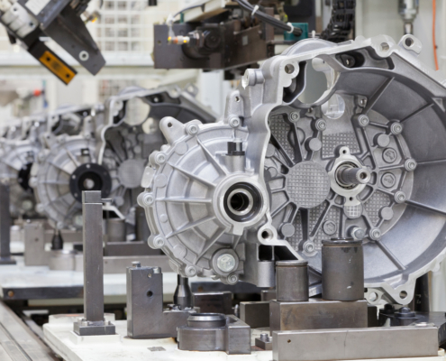 Auto Produktion Getriebegehäuse Schaltgetriebe